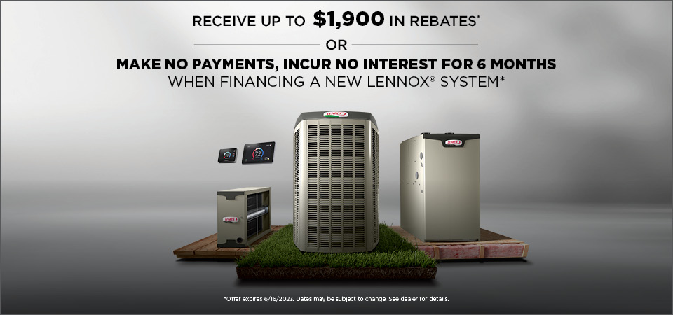 Lennox Rebate and Financing offer