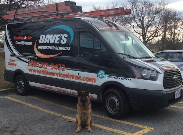 Charlie with van-1