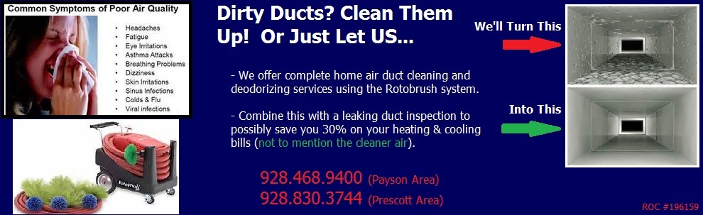 Dirty ducts? Clean them up or let us!