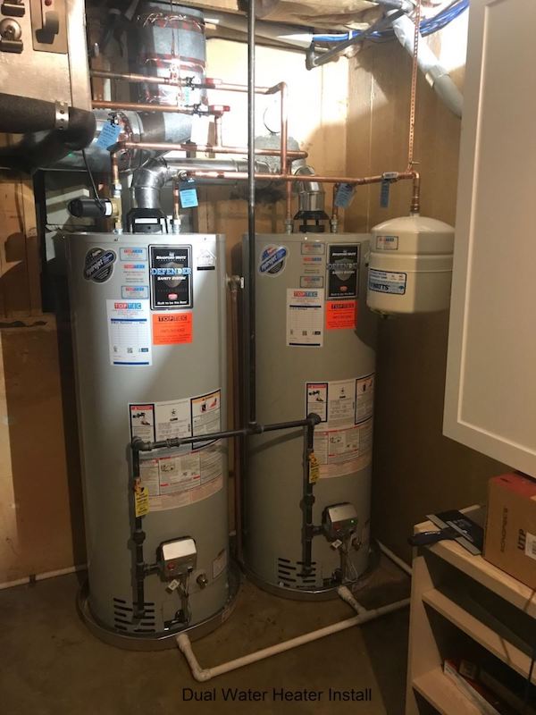 dualwaterheaterinstall Dual Water Heater Install