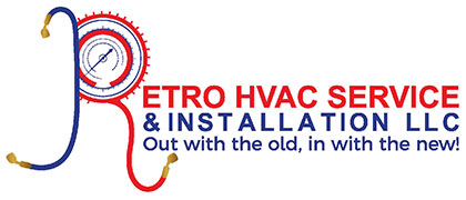 Retro HVAC Service & Installation Logo